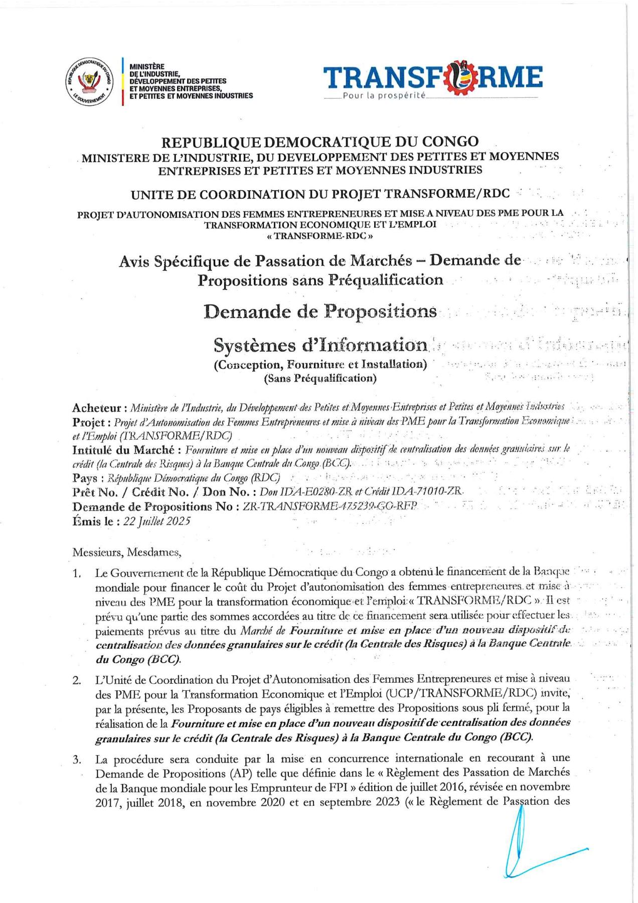 transforme - Fourniture et mise en place d’un nouveau dispositif de ...